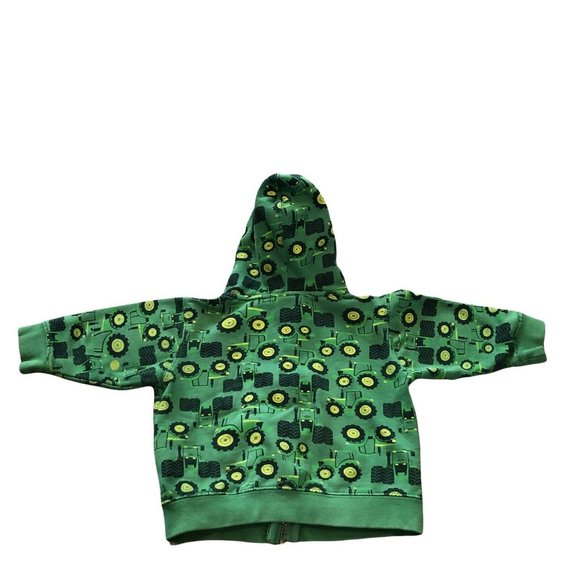 John Deere Toddler Boys Zip Up Sweatshirt Jacket Hoodie With Pockets Size 18M - Picture 2 of 7